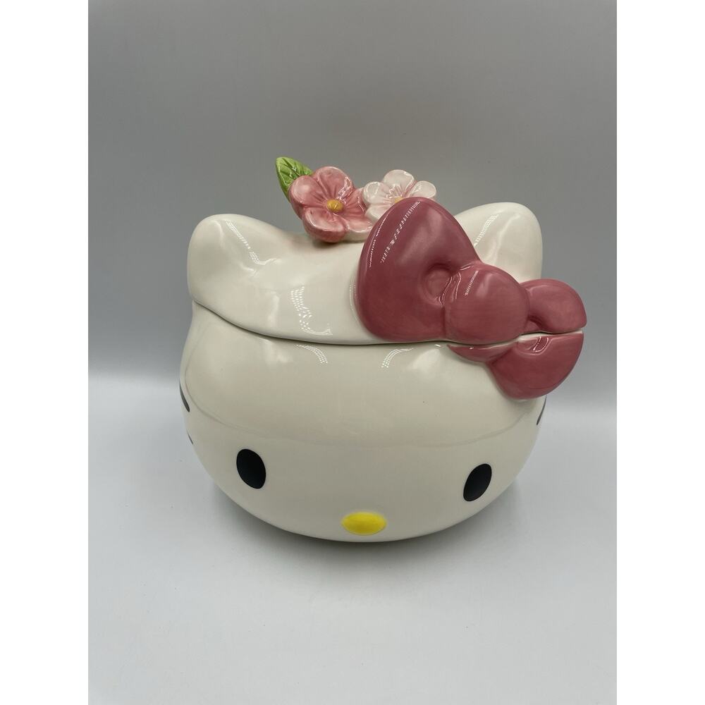 Blue Sky Clayworks Hello Kitty Figural Head Cookie Jar 8x7 NEW